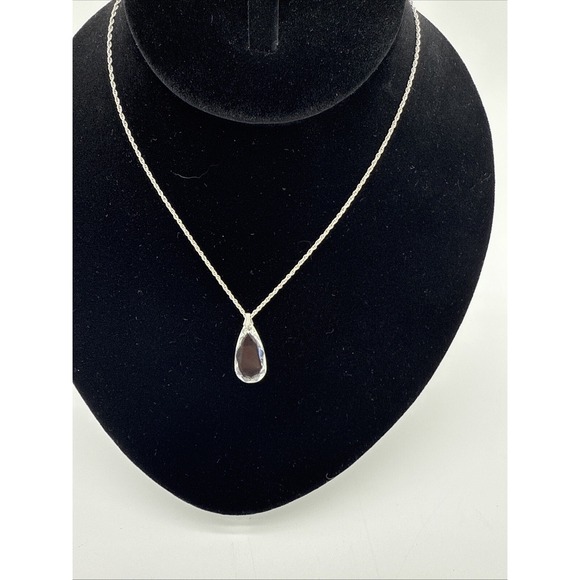 Gorham Jewelry - Gorham Clear Krystal Silver Tone Necklace 8"